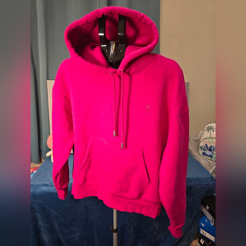 Ami Alexandre Mattiussi Vibrant Pink Hoodie. Size M - Picture 3 of 12